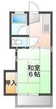 荒金アパートの間取図