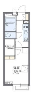 レオパレスウッドタウンの間取図