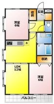 ウエストハイムの間取図