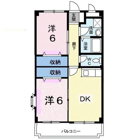 拡大写真:タウンサテライト 3階306の間取り