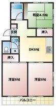 三芳グリーンハイムの間取図