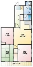 入間郡三芳町みよし台の間取図