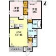 ブルームーン Aの間取図