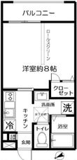 bフラットの間取図