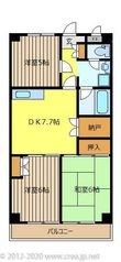 シオミプラザセカンドの間取図
