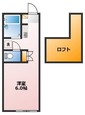 拡大写真：HINODE 1階101の間取り