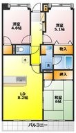 川越市仙波町2丁目の間取図