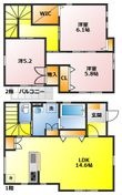 ふじみ野市仲３丁目の間取図