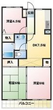 キキョウ第五三上マンションの間取図