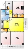 グリーンコーポ川越の間取図