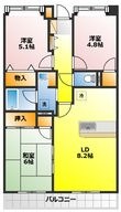 川越市仙波町2丁目の間取図