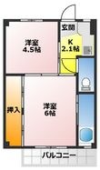 ビレッジハウス月吉1号棟の間取図