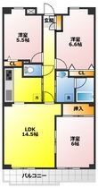 ゴールドクレストの間取図