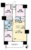 レーベン川越南大塚GENIXの間取図
