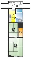 鶴ヶ岡マンションの間取図