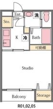 スクワイアの間取図