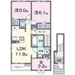 イーストヒルズAの間取図
