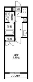 アンプルールクラージュCUREの間取図