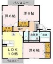 クレールE棟の間取図