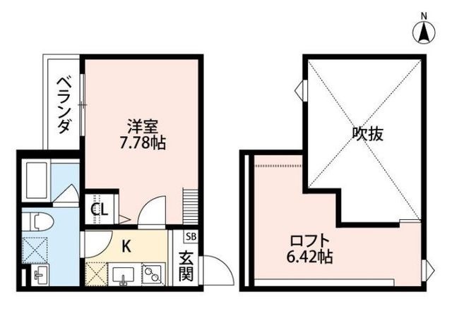 拡大写真:ケイティハイツ4 1階103の間取り