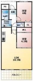ギャレ金剛の間取図