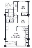 泉ヶ丘コーポラスB棟の間取図