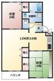 竹城台ハイツE棟の間取図