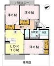 クレールW棟の間取図
