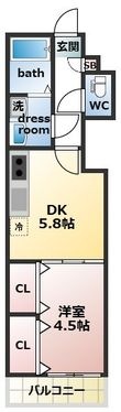 TKアンバーコート羽衣の間取図