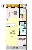 グランヴェールⅦの間取図