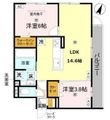 グランヴェールⅦの間取図