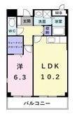 メルベーユフジワラⅡの間取図