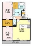 カーサ高善B棟の間取図