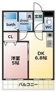 プレミアムスイート狭山駅前の間取図