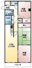 YFヒルズ宮山の間取図