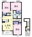 ブリーゼⅡの間取図