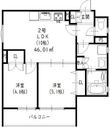 クリエオーレ初芝の間取図