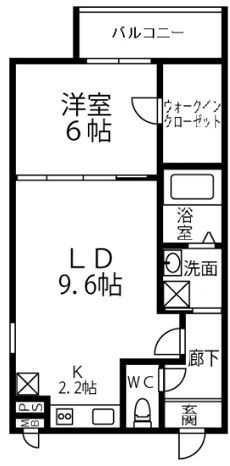 拡大写真:フジレジデンス 2階205の間取り