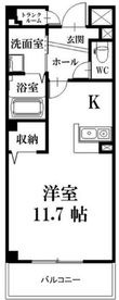 写真：ジュネス3階の間取図