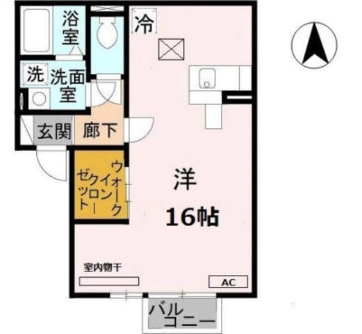 拡大写真:シャルマン 1階102の間取り