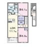 ハイフィールドⅢの間取図