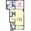 エヴァ　グリーン　ヴィラⅠの間取図