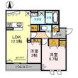 グリーンコート鷹合の間取図