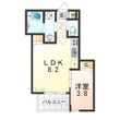 堺市堺区西湊町4丁の間取図