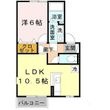 カトルセゾン Cの間取図
