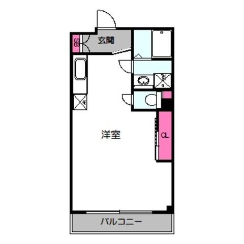 拡大写真:大阪市東成区中本3丁目 3階303の間取り