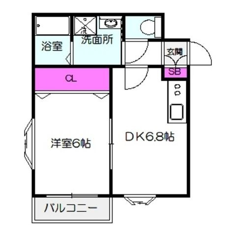 拡大写真:大阪市旭区千林2丁目 3階302の間取り