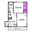 田野マンションの間取図