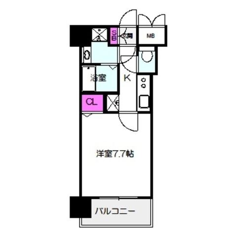 拡大写真:S-RESIDENCE緑橋駅前 10階1006の間取り