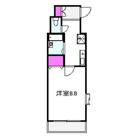 拡大写真:アヴェーレ太子橋 3階302の間取り
